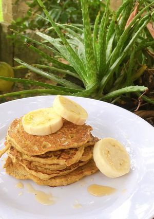 Hình của món Pancakes Chuối Yến Mạch.