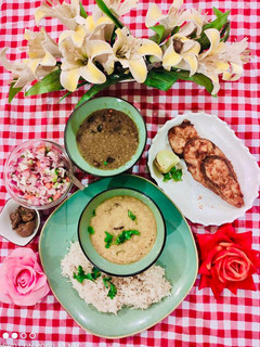 A picture of Daal chawal.