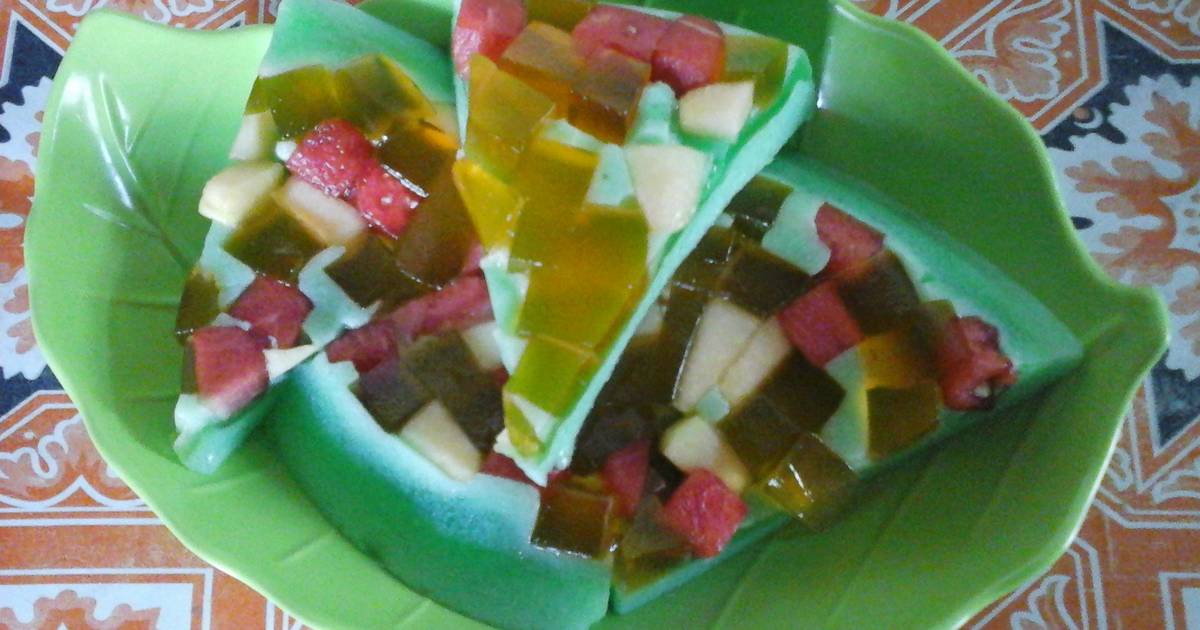 5 resep puding semangka putih telur enak dan mudah Cookpad