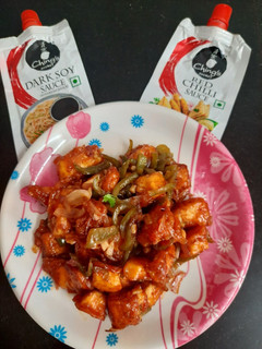 A picture of Paneer chilli.