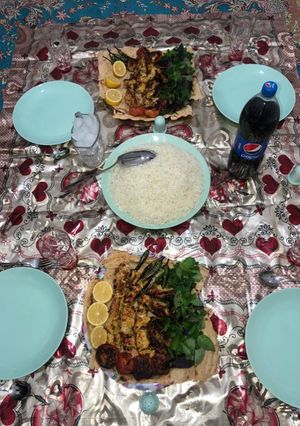 عکسی از دستور بال مرغ کبابی خوشمزه😋