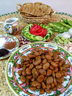 عکسی از دستور باقالی پخته