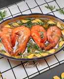 Canh chua tôm bông điên điển