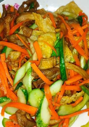 Hình của món Gỏi nấm bào ngư.