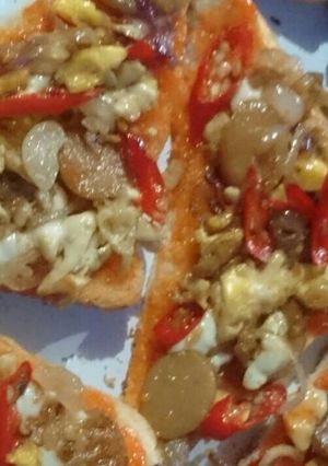 Foto resep RoTaPizz ✌ (Roti Tawar mirip Pizza) 😁