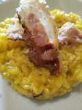 Risotto zafferano e guanciale croccante