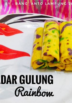 Foto resep Dadar Gulung Rainbow
