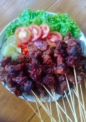 Foto resep Sate Sapi bumbu manis