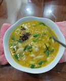 Cháo yến mạch bí đỏ nấm