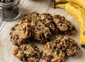 Foto di Biscotti 3 Ingredienti Banana Avena e Gocce di Cioccolato