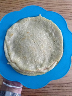 Una foto de Panqueques de banana 🍌y🥥