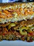 Quibbe al horno con relleno de lomo de cerdo y vegetales!