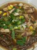 Chinese style chicken noodle soup