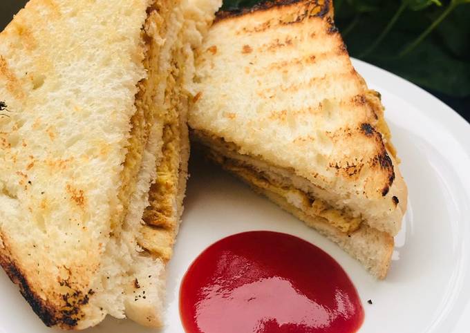 Recipe Of Homemade Scrambled Egg Sandwich The British Food Recipes