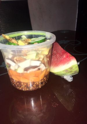A picture of My special tiger nut drink(kunun aya)🥛🍶.