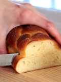 Pan de leche trenzado