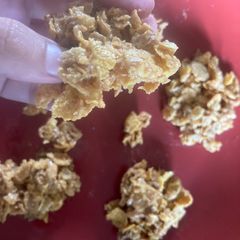 No bake cereal bars/cookies A picture of No bake cereal bars/cookies.