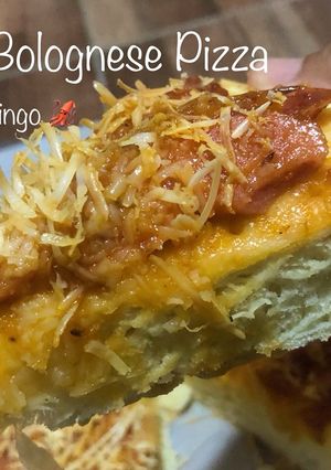 Foto resep Puffy Bolognese Pizza