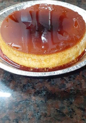 Una foto de Flan casero. Grace