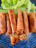 Vegetarian Corn Spring Rolls (Chả giò bắp chay)