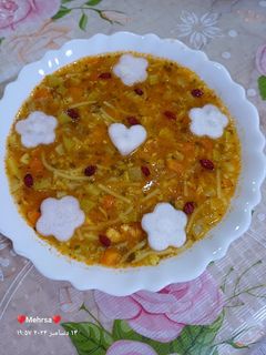 عکسی از دستور 🪷سوپ کدوسبز و شلغم🪷