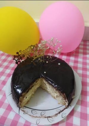 عکسی از دستور گاناش شکلاتی برای روکش کیک