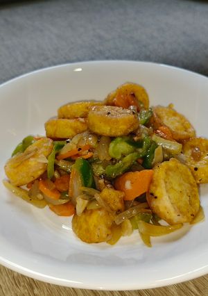 Foto resep Tumis Egg Tofu