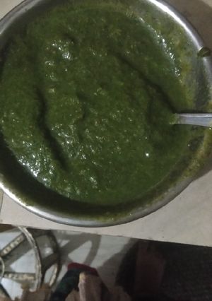 A picture of Dhaniya pudina chutney.