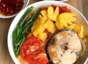 Hình của món Bún cá thu.