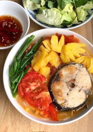 Hình của món Bún cá thu.