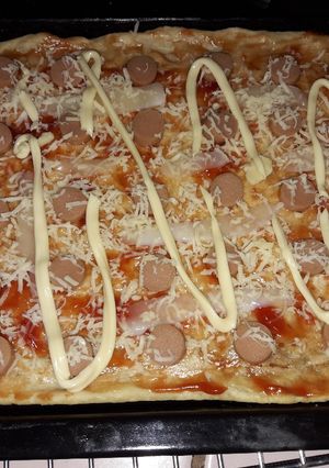 Foto resep Pizza Sosis Mozarella