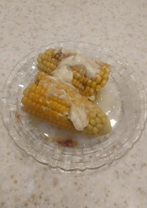 A picture of Mexican Corn on the Cob.