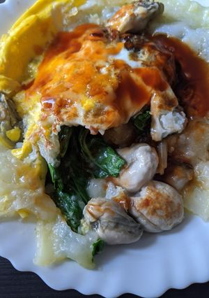 A picture of Oyster Omelet (Chef Guo Zhuyi's Version).