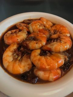 Hình của món Tôm rang me.