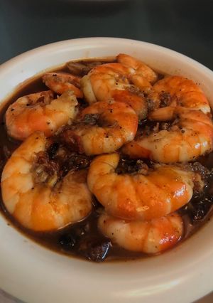 Hình của món Tôm rang me.
