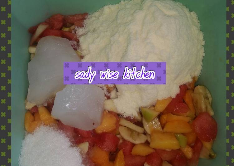 How to Prepare Any-night-of-the-week Milk fruit salad | Satisfyingrecipe.web.app