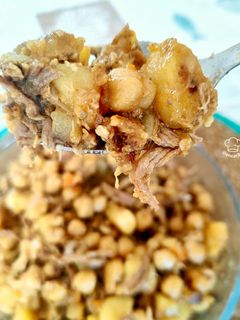 Una foto de Ropa vieja de puchero valenciano