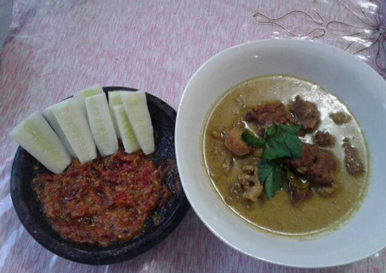 Kicik/terik daging sapi resep mertua