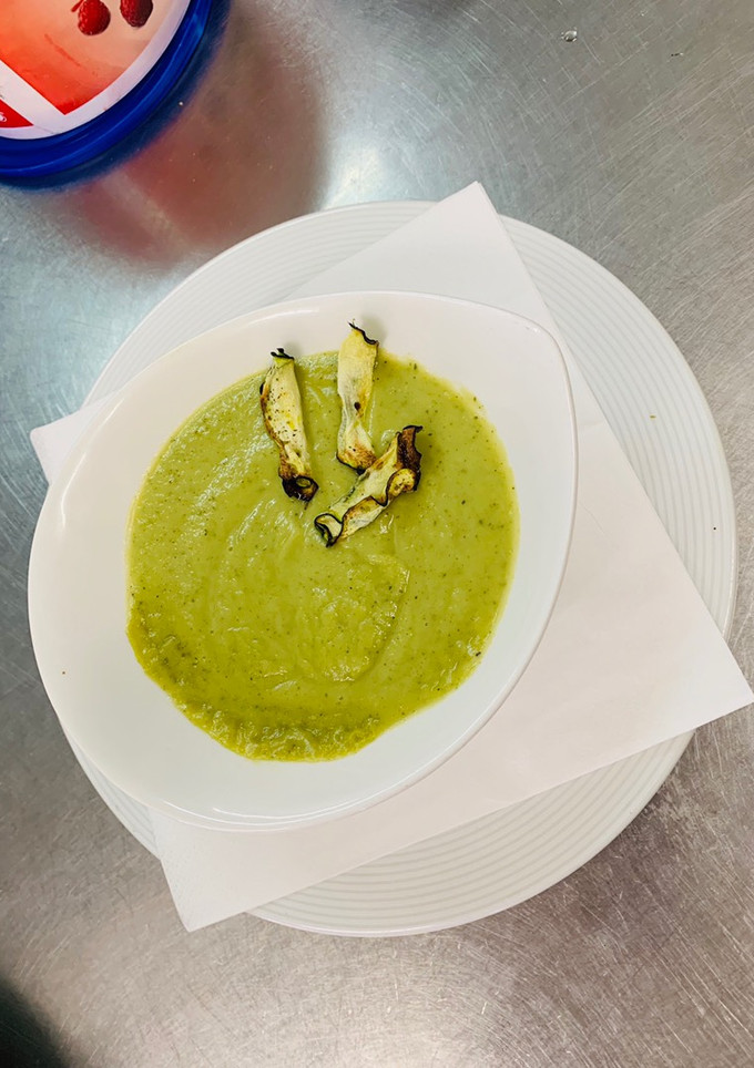 Una foto de Crema de calabacín