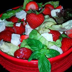 A picture of Mike's Strawberry Feta Salad.