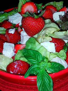 A picture of Mike's Strawberry Feta Salad.