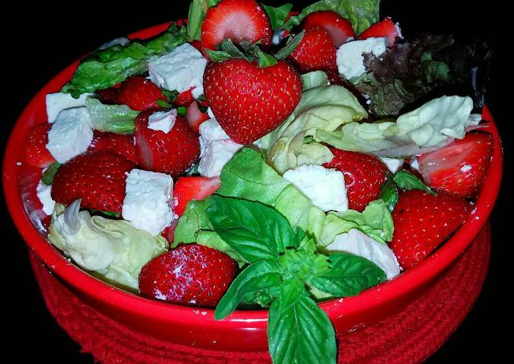 Steps to Make Any-night-of-the-week Mike&#39;s Strawberry Feta Salad