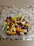 Salade de sucrine rouge aux graines et fruits secs