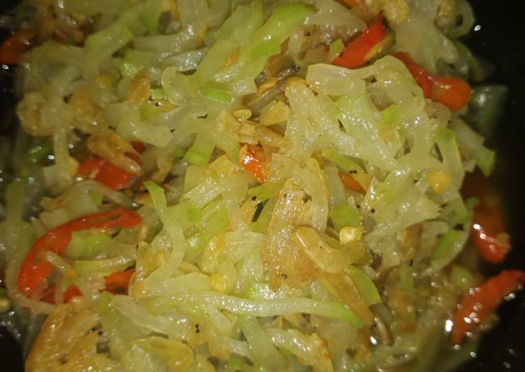 Cara Gampang mengolah Tumis labu siam yang Enak