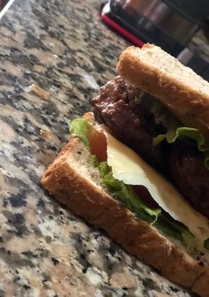 Una foto de Hamburguesa casera