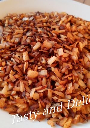 A picture of Sweet coconut flakes.
