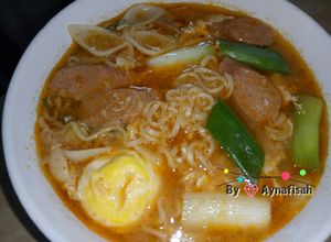 Foto resep Seblak Kuah Pedas isi Telur Makaroni Sosis Mie Enak