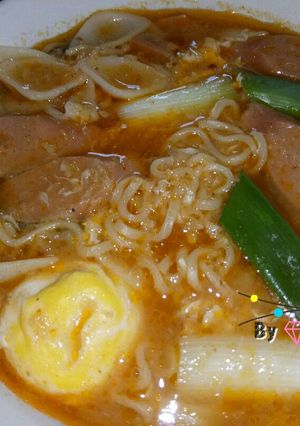 Foto resep Seblak Kuah Pedas isi Telur Makaroni Sosis Mie Enak