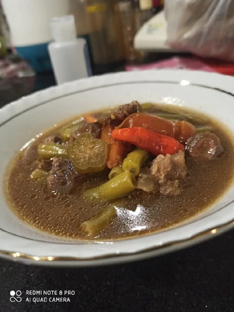 Langkah Gampang Membuat Resep Asem asem daging kisi sapi yang Bikin Ngiler