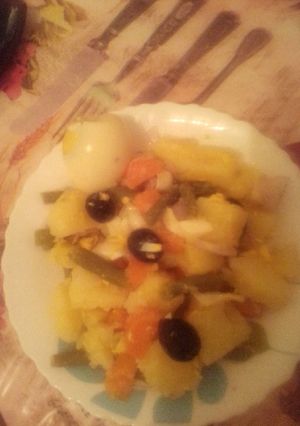 صورة لوصفة سلاطة خضار 😋😋😋